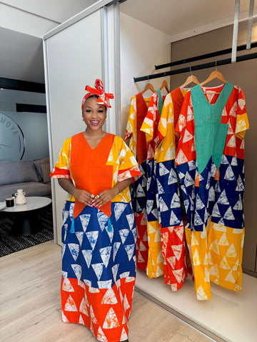 Ankara Bubu Long Dress