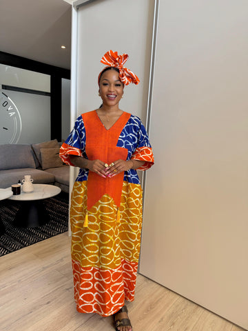 Ankara Bubu Long Dress
