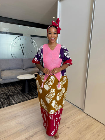 Ankara Bubu Long Dress