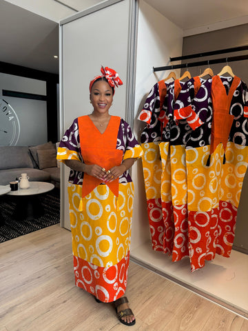 Ankara Bubu Long Dress