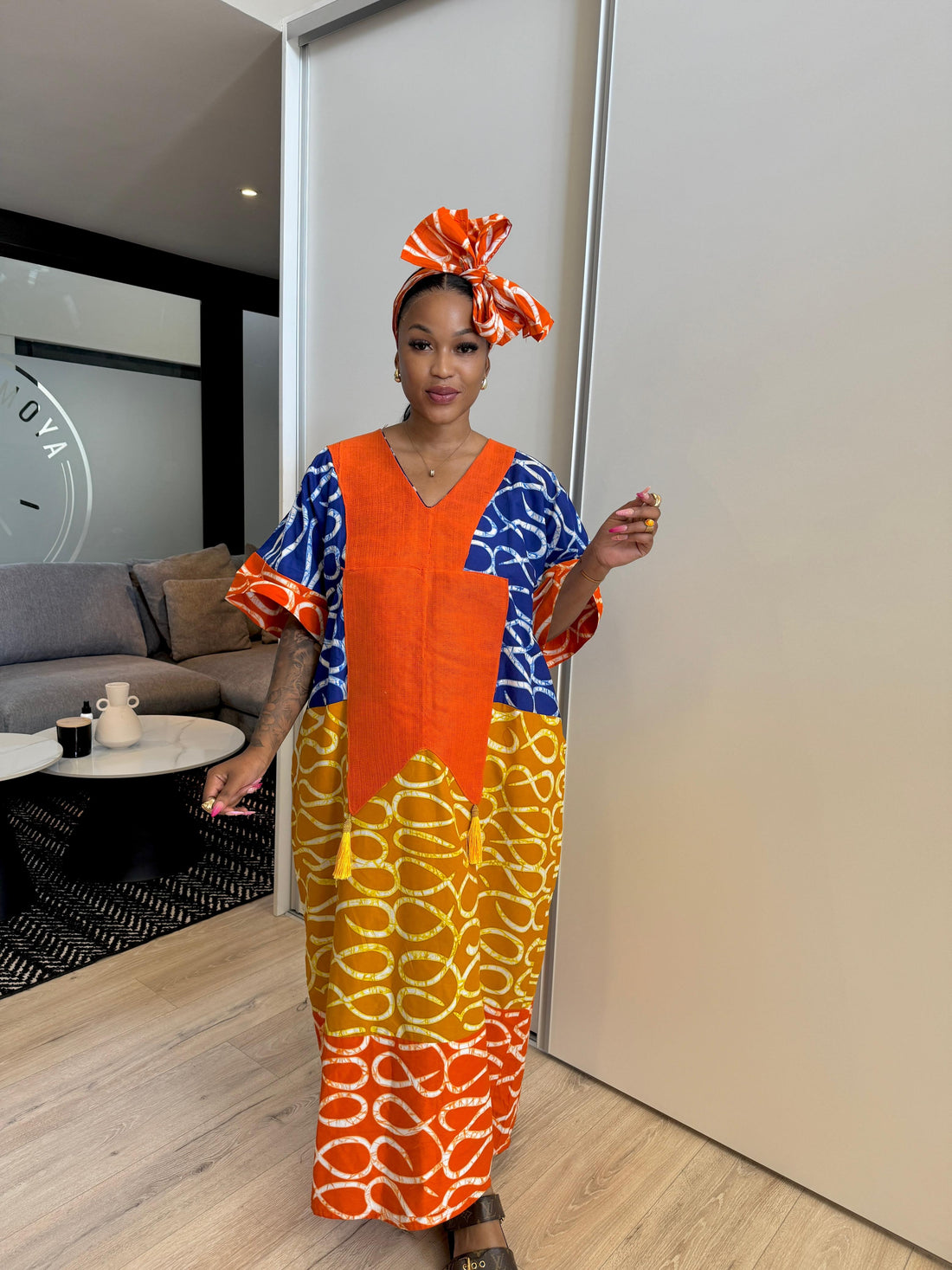 Ankara Bubu Long Dress